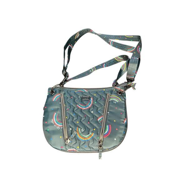 Lug Rainbow Navy Small Swivel Convertible Crossbody Bag - Picture 1 of 7